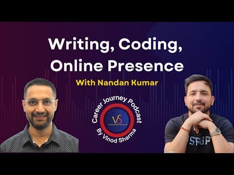 Nandan's Journey from Development to Online Writing