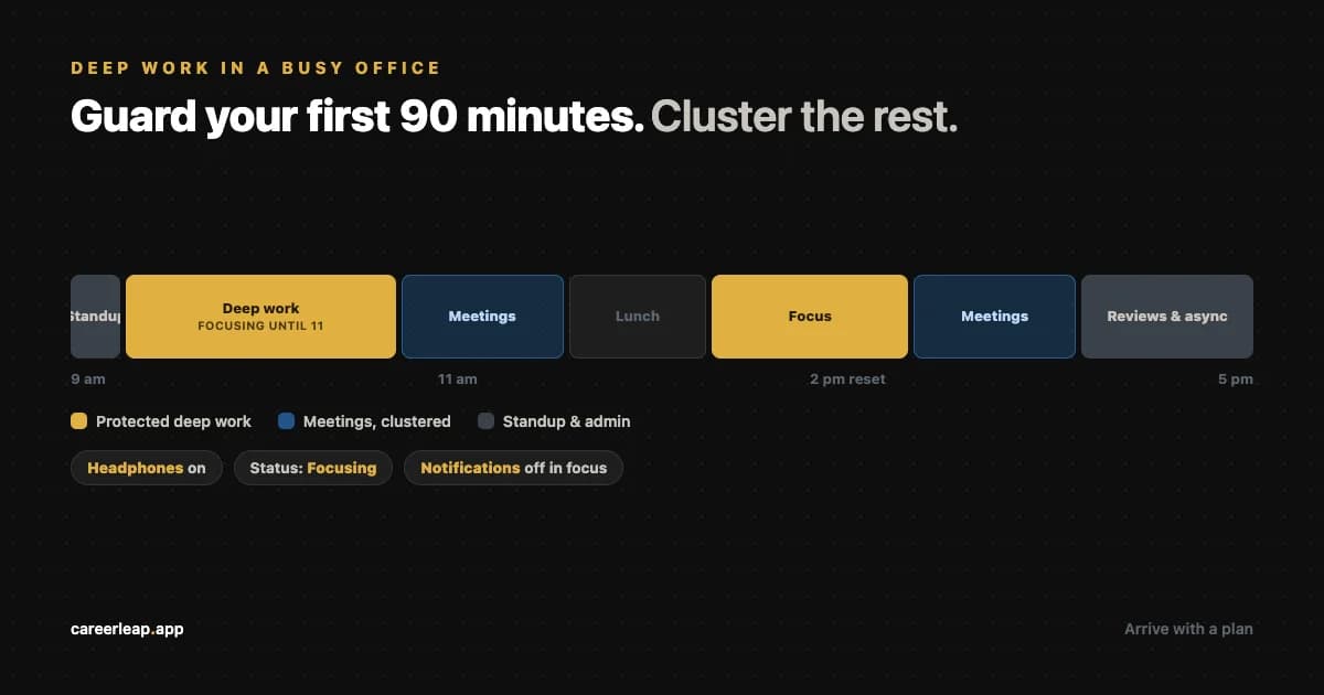 How to Protect Deep Work in a Busy Office
