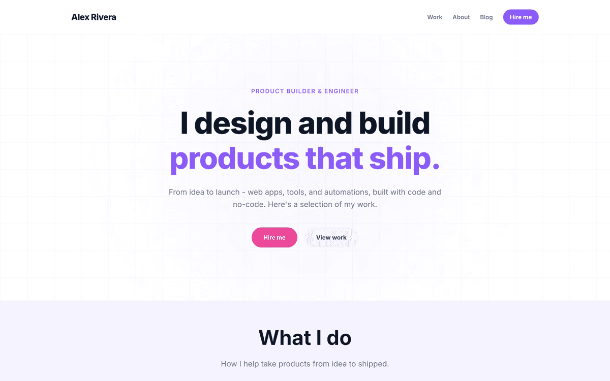 Portfolio edition demo site