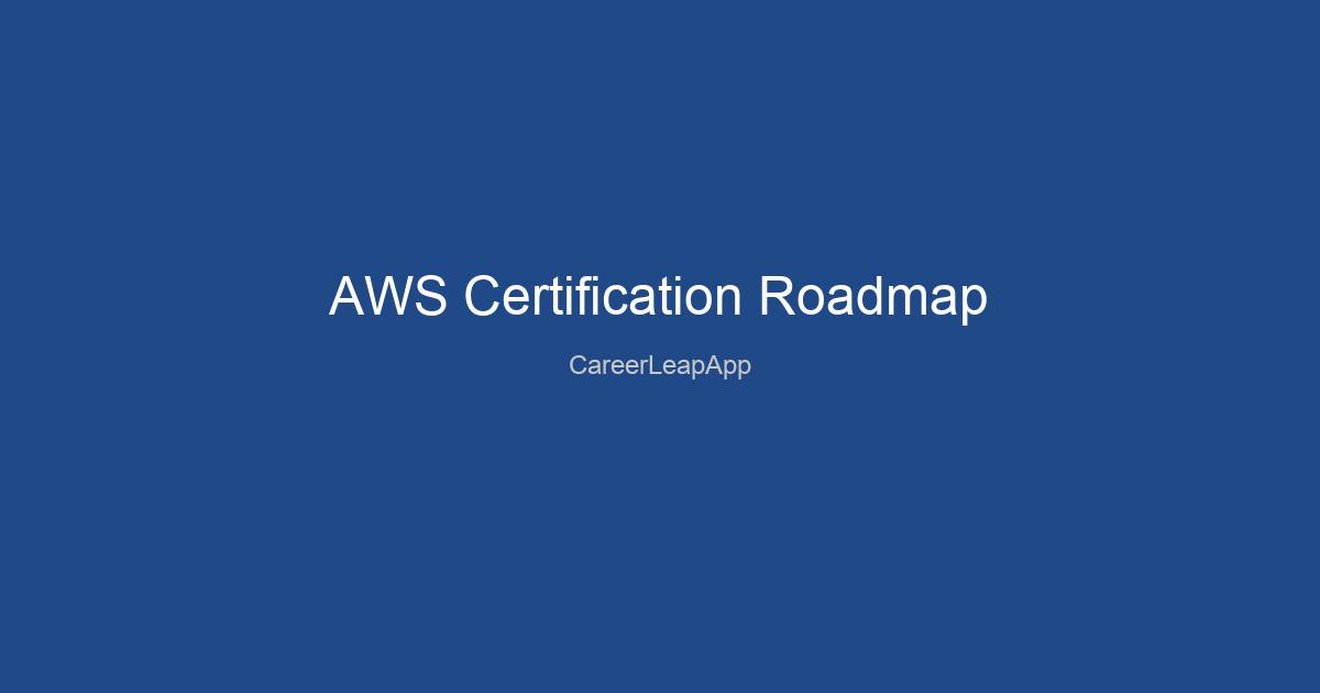 AWS Certification Roadmap 2025: Which Cert Should You Get First?